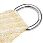 vidaXL Tieniaca plachta 160 g/m² béžová 5x5 m HDPE – Obrázok 3