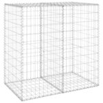 vidaXL Gabiónová stena s krytmi, pozinkovaná oceľ 100x60x100 cm – Obrázok 2