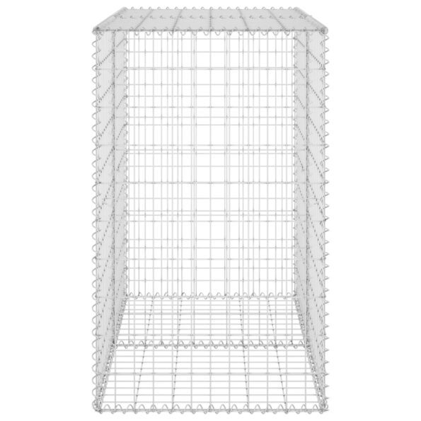 vidaXL Gabiónová stena s krytmi, pozinkovaná oceľ 100x60x100 cm – Obrázok 4