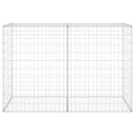 vidaXL Gabiónová stena s krytmi, pozinkovaná oceľ 150x60x100 cm – Obrázok 3
