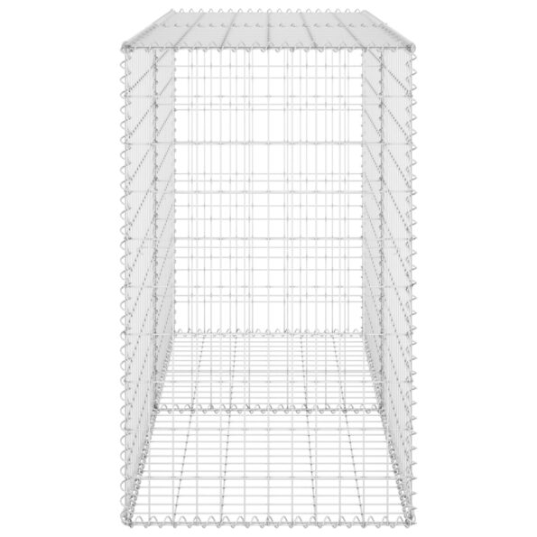vidaXL Gabiónová stena s krytmi, pozinkovaná oceľ 150x60x100 cm – Obrázok 4