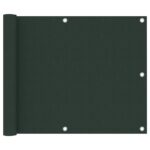 vidaXL Balkónová markíza, tmavozelená 75x300 cm, oxfordská látka