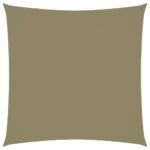 vidaXL Tieniaca plachta oxfordská látka štvorec 3x3m béžová