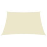 vidaXL Tieniaca plachta, oxford, štvorcová 3x3 m, krémová – Obrázok 3