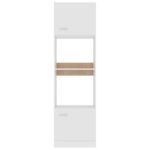 vidaXL Skrinka na mikrovlnku, biela 60x57x207 cm, kompozitné drevo – Obrázok 6