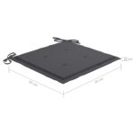 vidaXL Podložky na záhradné stoličky 4 ks 50x50x4 cm, oxfordská látka – Obrázok 7