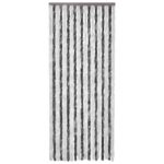 vidaXL Záves proti hmyzu, sivý a biely 90x200 cm, ženilka – Obrázok 2