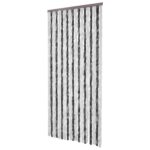 vidaXL Záves proti hmyzu, sivý a biely 90x200 cm, ženilka – Obrázok 4