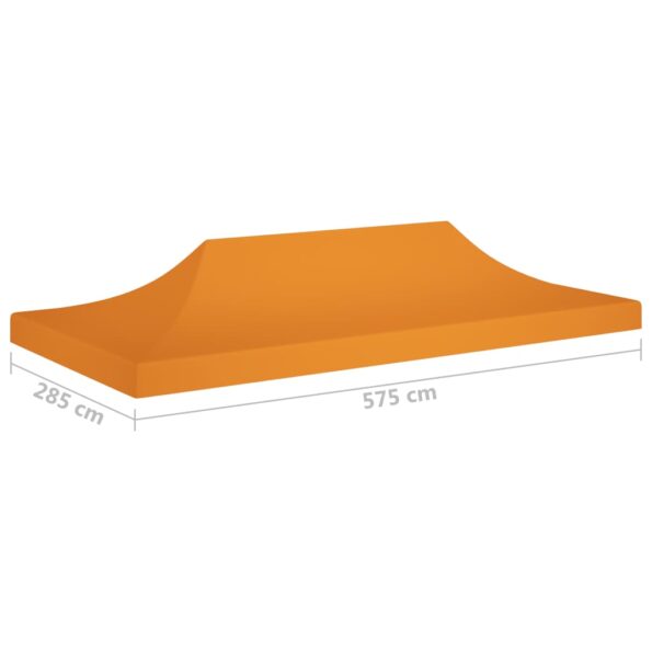 vidaXL Strecha na párty stan 6x3 m, oranžová 270 g/m² – Obrázok 6