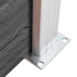 vidaXL Plotový panel WPC 175x105 cm čierny – Obrázok 6
