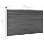 vidaXL Plotový panel WPC 175x105 cm čierny – Obrázok 9