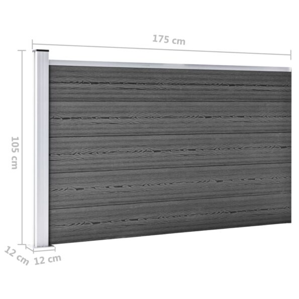 VXL8720286194720_g_en_hd_8.jpg vidaXL Plotový panel WPC 175x105 cm čierny – Obrázok 9