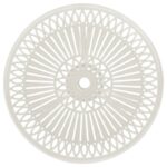 vidaXL Záhradný stôl biely 62x62x65 cm liaty hliník – Obrázok 3