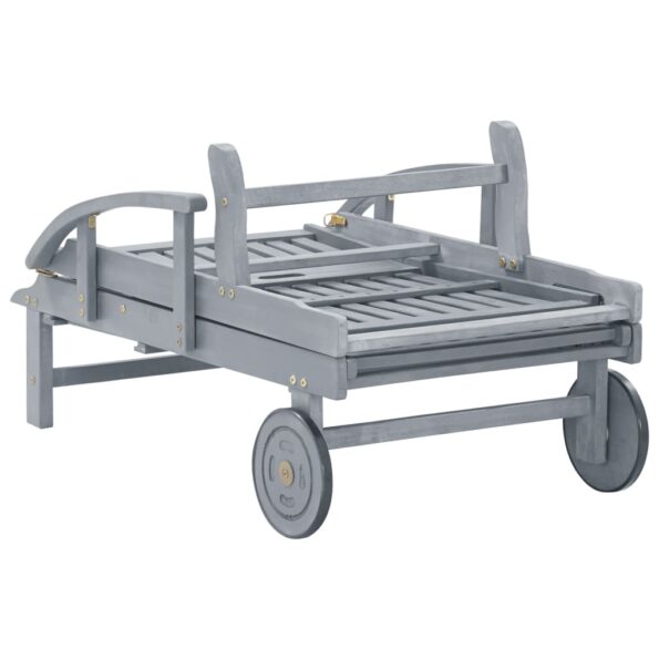 vidaXL Záhradné ležadlo s podložkou akáciový masív – Obrázok 12