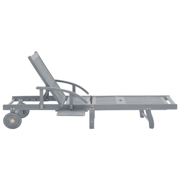 vidaXL Záhradné ležadlo s podložkou akáciový masív – Obrázok 8