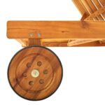 vidaXL Záhradné ležadlo s podložkou akáciový masív – Obrázok 7