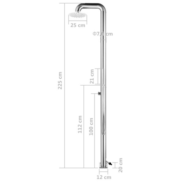 VXL8720286242179_g_en_hd_9.jpg vidaXL Záhradná sprcha 225 cm nehrdzavejúca oceľ – Obrázok 10