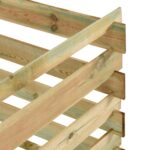 vidaXL Latkový záhradný kompostér 120x120x70 cm, impregnovaná borovica – Obrázok 4