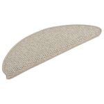 vidaXL Samolepiace nášľapy na schody, sisalový vzhľad 15 ks 65x21x4 cm – Obrázok 3