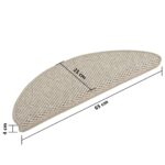 vidaXL Samolepiace nášľapy na schody, sisalový vzhľad 15 ks 65x21x4 cm – Obrázok 8