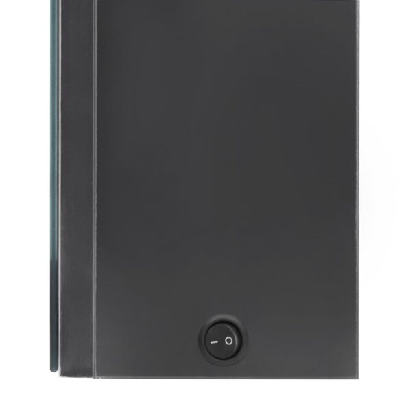 vidaXL LED kúpeľňová zrkadlová skrinka sivá 50x13x70 cm – Obrázok 6