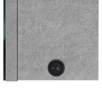 vidaXL LED kúpeľňová zrkadlová skrinka betónovo-sivá 62x14x60 cm – Obrázok 6