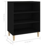 vidaXL Komoda, čierna 57x35x70 cm, kompozitné drevo – Obrázok 6