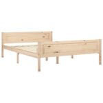 vidaXL Posteľný rám borovicový masív 160x200 cm – Obrázok 2