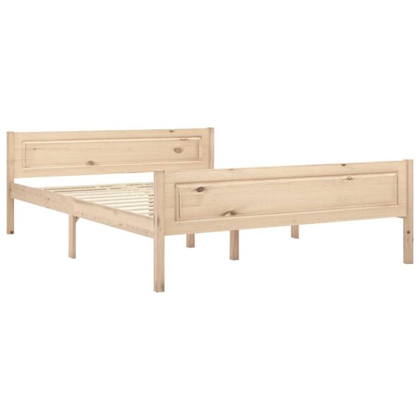 vidaXL Posteľný rám borovicový masív 160x200 cm – Obrázok 2