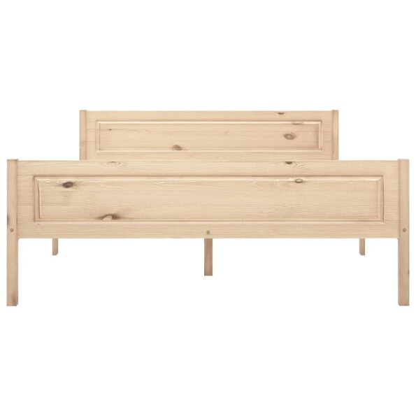 vidaXL Posteľný rám borovicový masív 160x200 cm – Obrázok 4