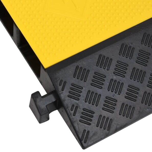 vidaXL Káblový gumený prejazd 2 kanálový 100 cm – Obrázok 5