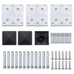 vidaXL Sada plotových panelov WPC 353x186 cm čierna – Obrázok 10