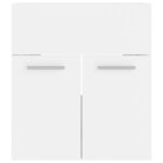 vidaXL Súprava kúpeľňového nábytku biela drevotrieska – Obrázok 5