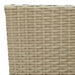 vidaXL 3-dielna záhradná jedálenská súprava béžová – Obrázok 11