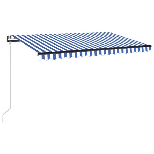 VXL8720286394359_a_en_hd_1.jpg vidaXL Automatická markíza, LED a senzor vetra 400x300 cm, modrá/biela – Obrázok 2