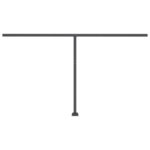 vidaXL Stojaca ručne zaťahovacia markíza 400x300 cm oranžovo-hnedá – Obrázok 8