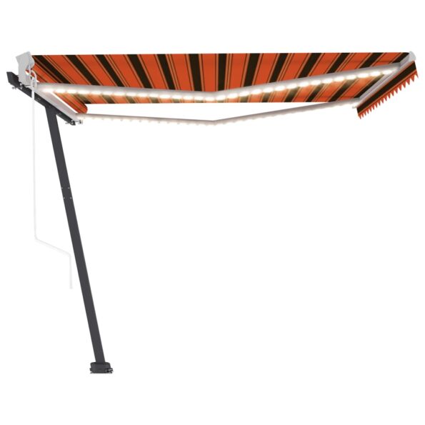 VXL8720286400999_g_en_hd_2.jpg vidaXL Automatická markíza s LED a senzorom 450x300 cm oranžovo-hnedá – Obrázok 3