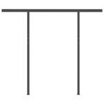 vidaXL Ručne zaťahovacia markíza s LED 3x2,5 m krémová – Obrázok 8