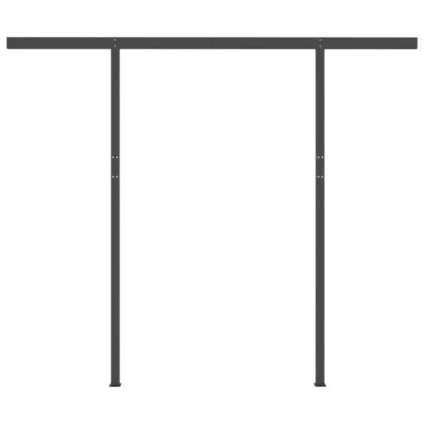 vidaXL Ručne zaťahovacia markíza s LED 3x2,5 m krémová – Obrázok 8