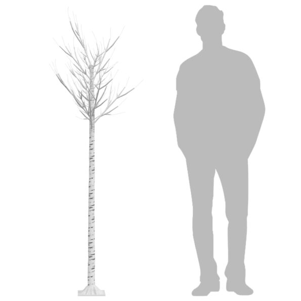 vidaXL Vianočný stromček/vŕba 200 LED 2,2 m, modrá, dovnútra/von – Obrázok 7