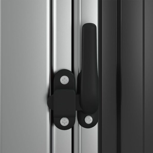 vidaXL Záhradná kôlňa antracitová 118,5x97x209,5 cm pozinkovaná oceľ – Obrázok 6