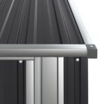 vidaXL Záhradná kôlňa antracitová 118,5x97x209,5 cm pozinkovaná oceľ – Obrázok 7