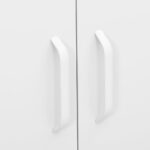 vidaXL Úložná skrinka biela 80x35x101,5 cm oceľ – Obrázok 4