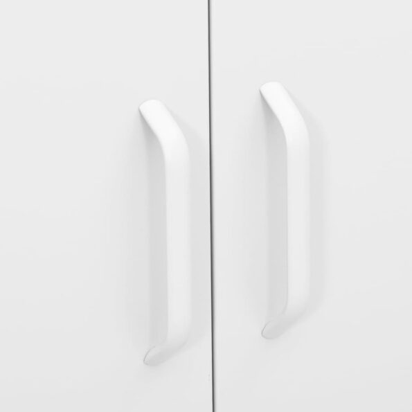 vidaXL Úložná skrinka biela 80x35x101,5 cm oceľ – Obrázok 4