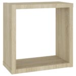 vidaXL Nástenné police 4 ks dub sonoma 30x15x30 cm – Obrázok 7