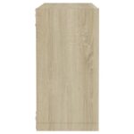 vidaXL Nástenné police 4 ks dub sonoma 30x15x30 cm – Obrázok 9