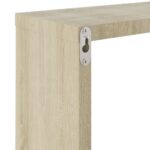 vidaXL Nástenné police 4 ks dub sonoma 30x15x30 cm – Obrázok 10