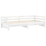 vidaXL Rozkladacia denná posteľ biela borovicový masív 2x(90x200) cm – Obrázok 6