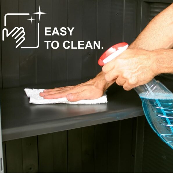 vidaXL Plastová skrinka 68x39x171,5 cm – Obrázok 4