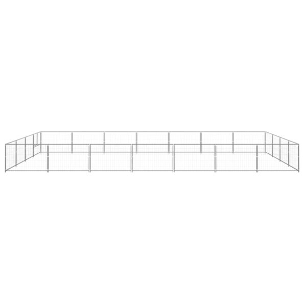 VXL8720286664278_g_en_hd_1.jpg vidaXL Koterec pre psy strieborný 28 m² oceľ – Obrázok 2